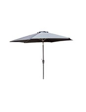 Leeds Umbrella - 3M - Grey Alu / Grey Fabric